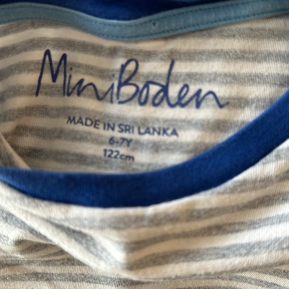 Mini Boden short sleeve appliqué octopus shirt with peek a boo eyes 👀 size 6-7y - Picture 5 of 5